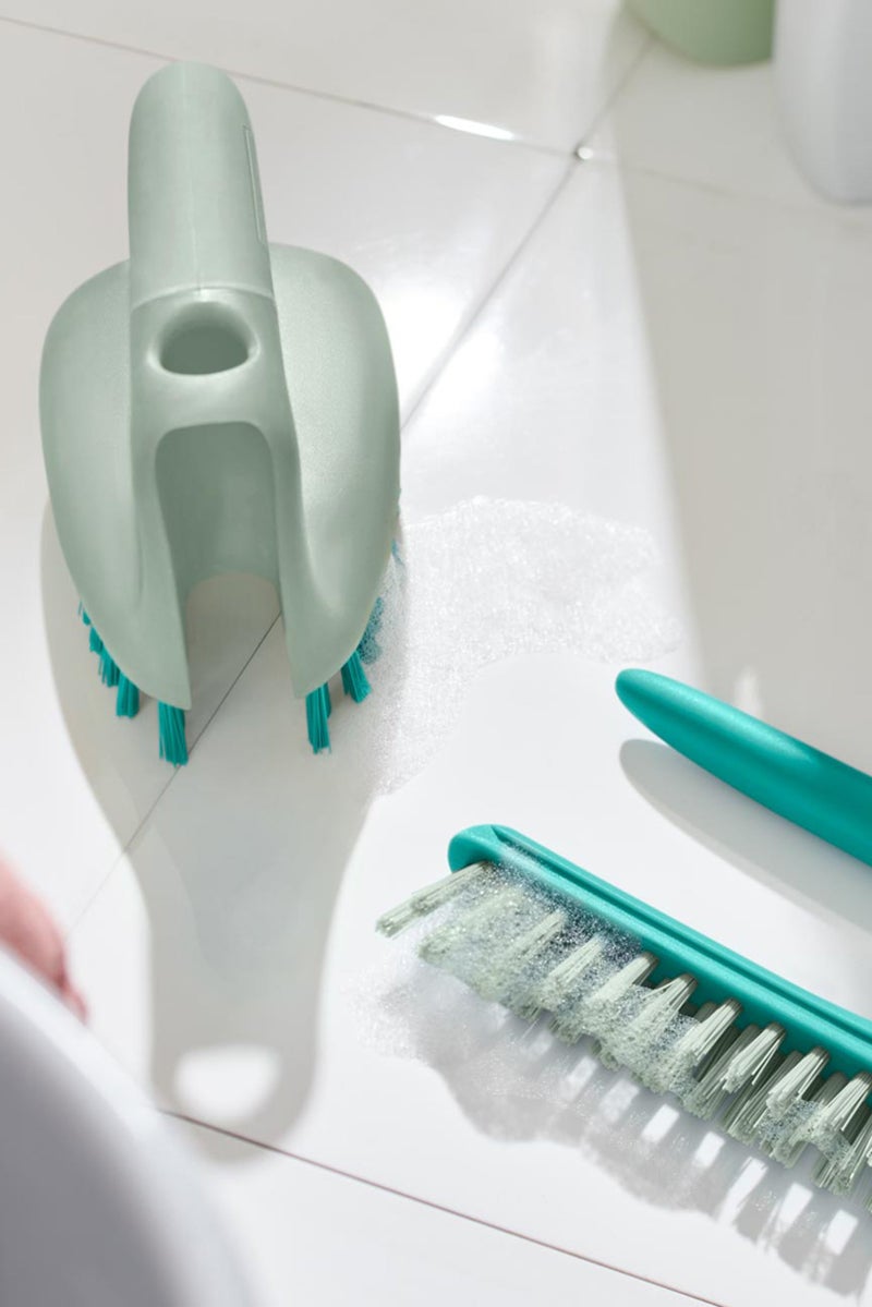 Tchibo 2 In 1 Tile Scrubber, Sage Green - Image 1